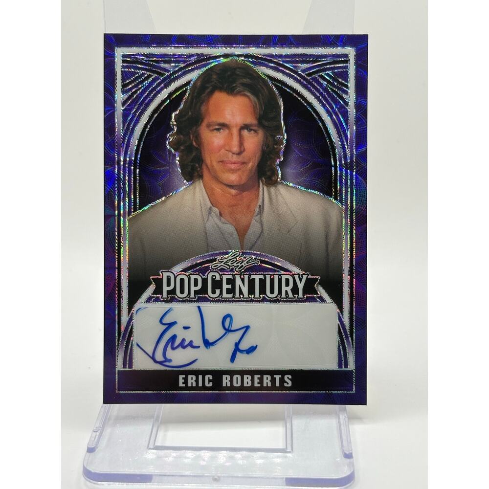 2024 Leaf Metal Pop Century Eric Roberts Purple Kaleidoscope Auto 4/8 SP Heroes